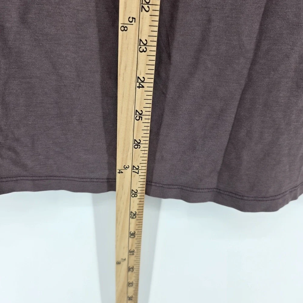 Lululemon Henley Shirt Men Large Brown Long Sleeve